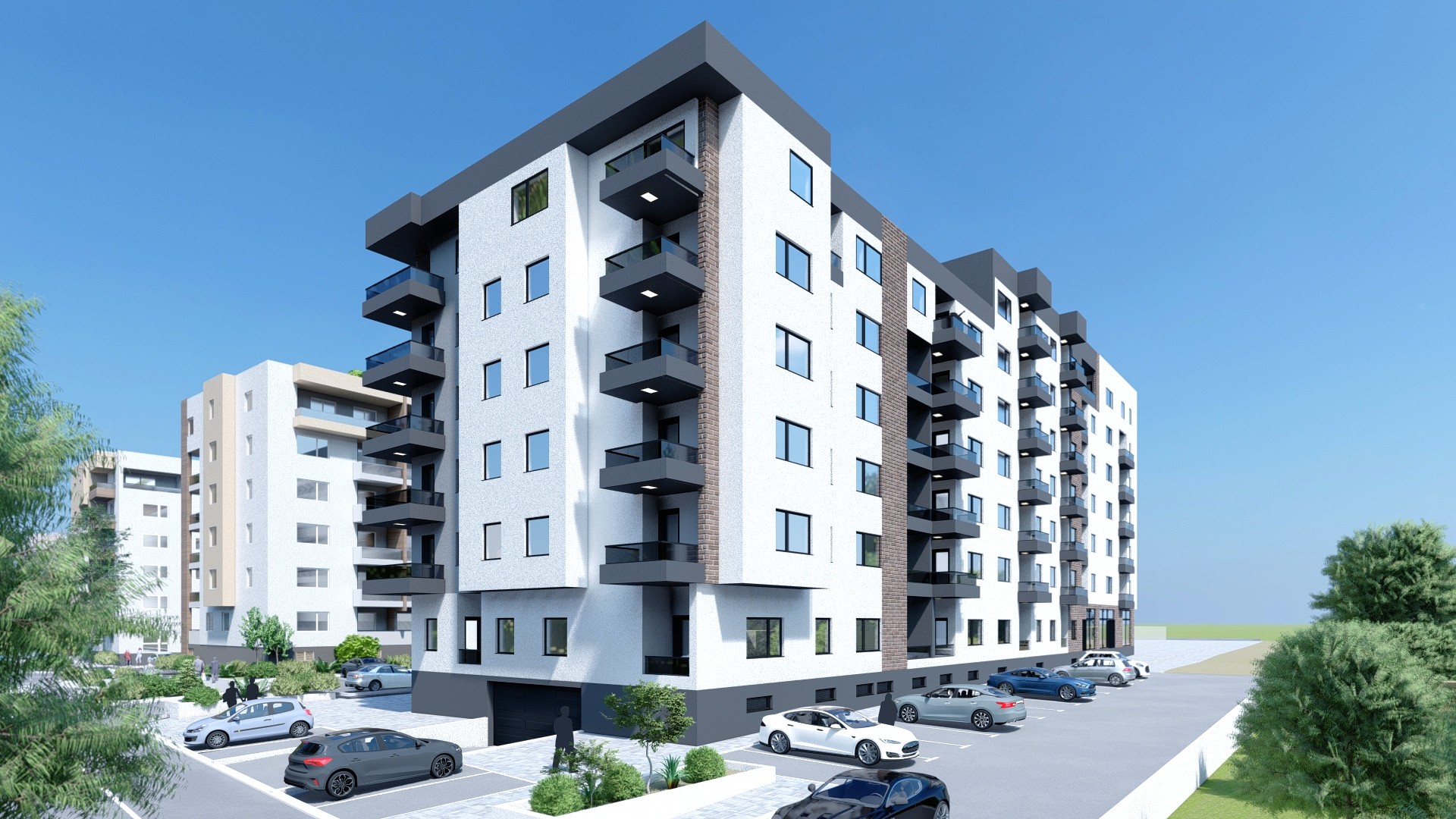 Lamela IV render - terase